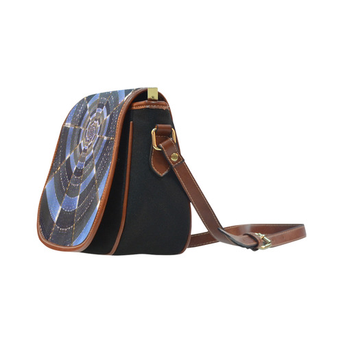 Midnight Crazy Dart Saddle Bag/Small (Model 1649)(Flap Customization)