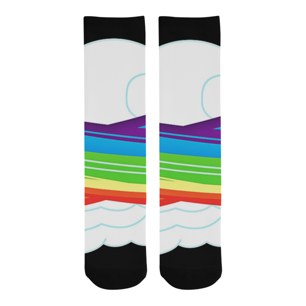 flying with rainbow dash Trouser Socks
