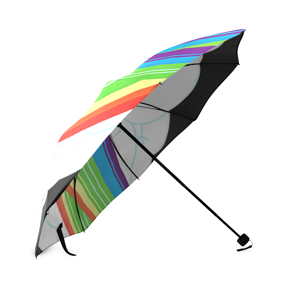 flying with rainbow dash Foldable Umbrella (Model U01)