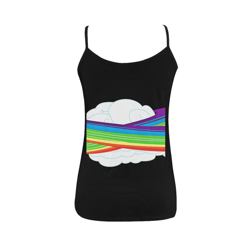 flying with rainbow dash Women's Spaghetti Top (USA Size) (Model T34)