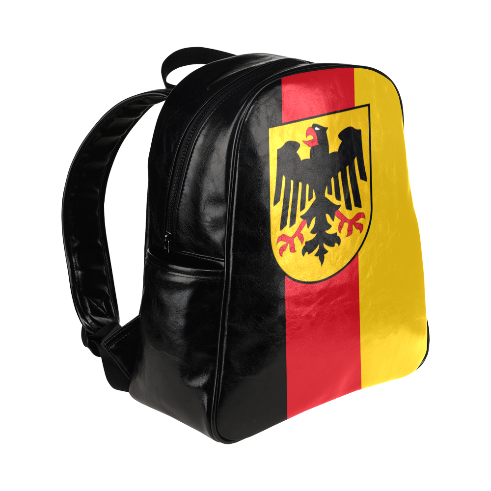 Germany (Hanging flag) Multi-Pockets Backpack (Model 1636)