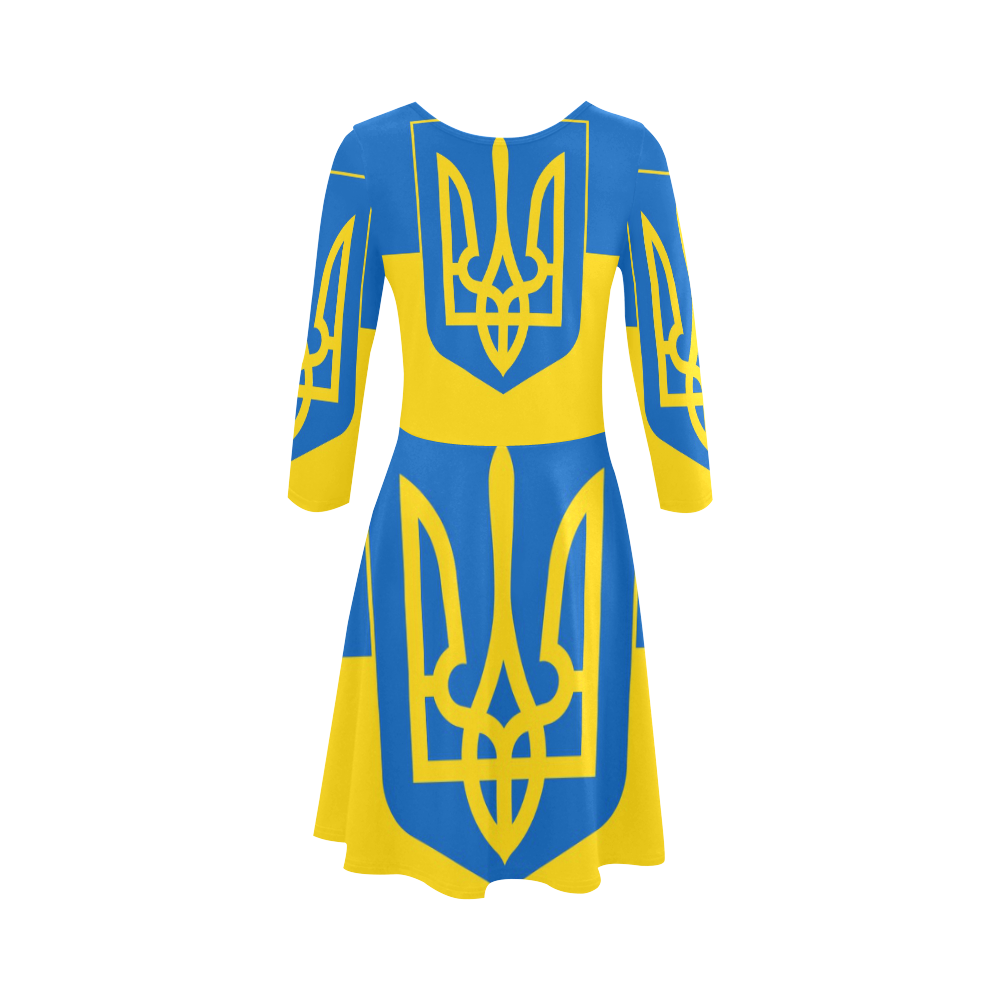 UKRAINE 3/4 Sleeve Sundress (D23)