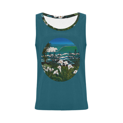 Beyond The Lily Field All Over Print Tank Top for Women (Model T43)