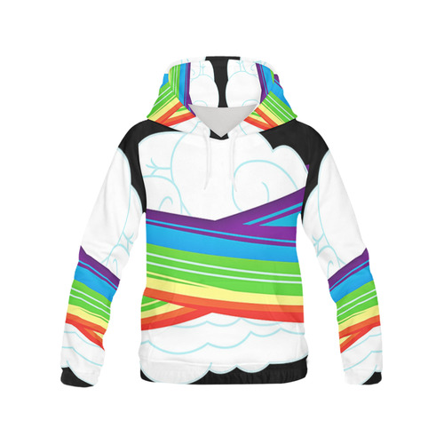 flying with rainbow dash All Over Print Hoodie for Men (USA Size) (Model H13)