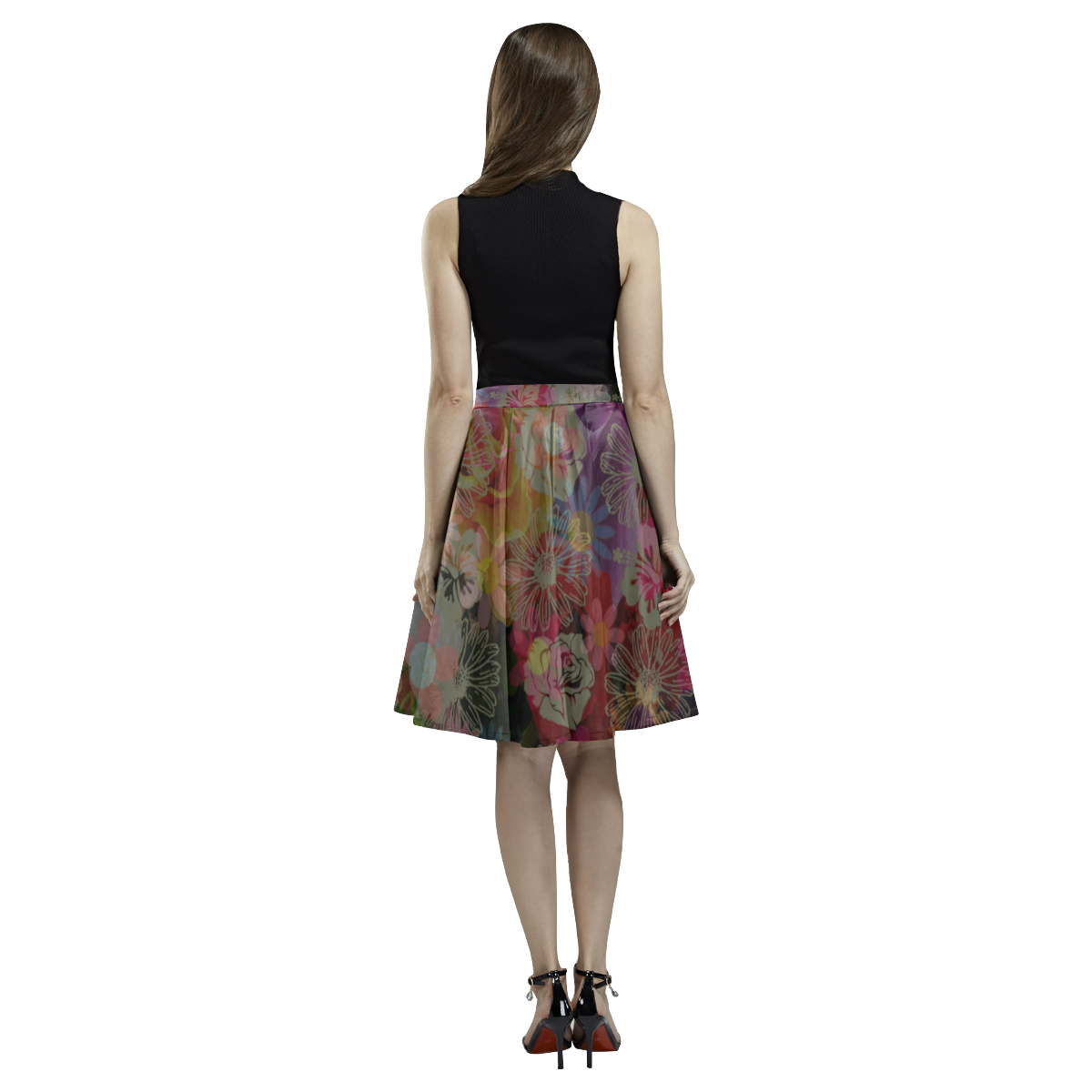 0009 Melete Pleated Midi Skirt (Model D15)