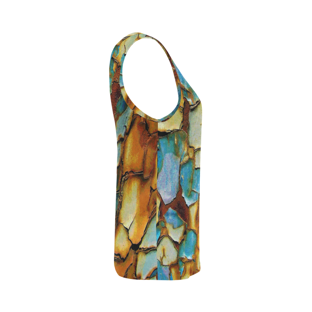 Rusty texture All Over Print Tank Top for Women (Model T43)