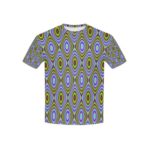 Psychedelic Peacook Eyes Kids' All Over Print T-shirt (USA Size) (Model T40)