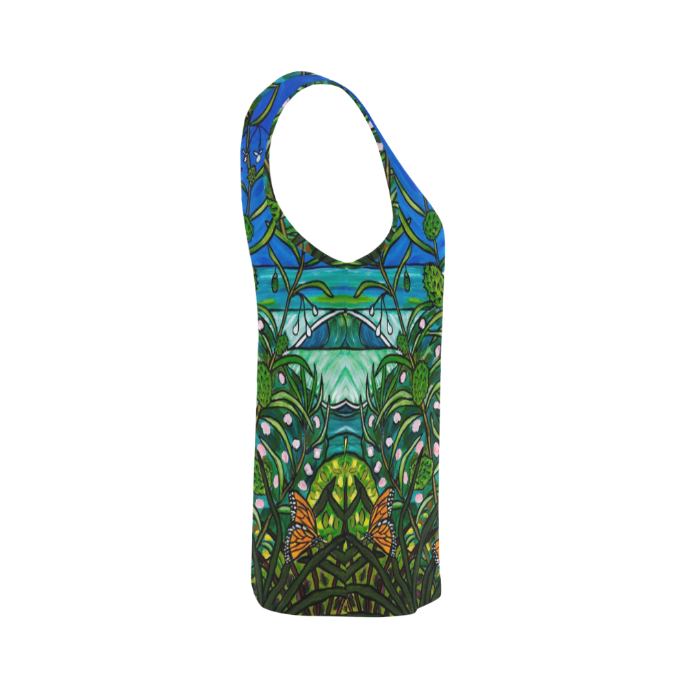 Monarchs All Over Print Tank Top for Women (Model T43)