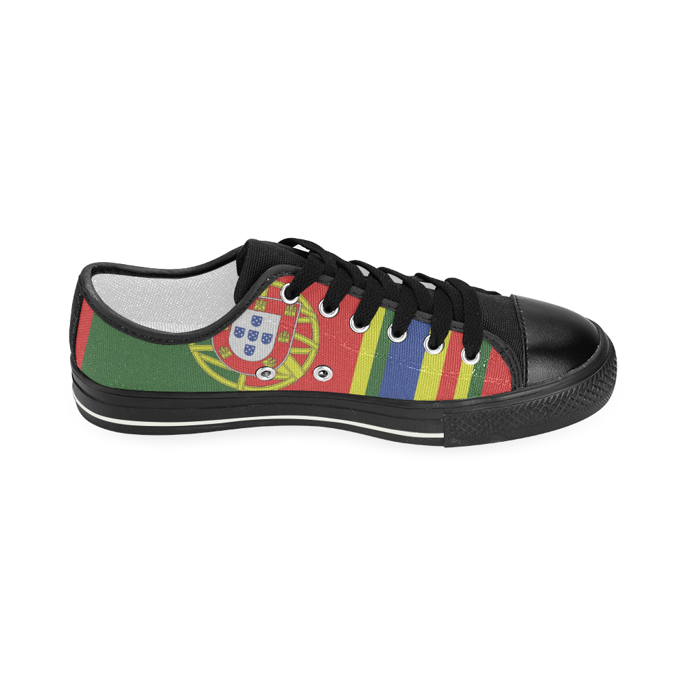 PORTUGAL  ABSTRACT Women's Classic Canvas Shoes (Model 018)