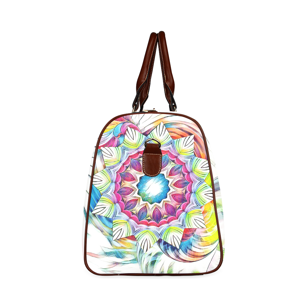 Sunshine Feeling Mandala Waterproof Travel Bag/Large (Model 1639)