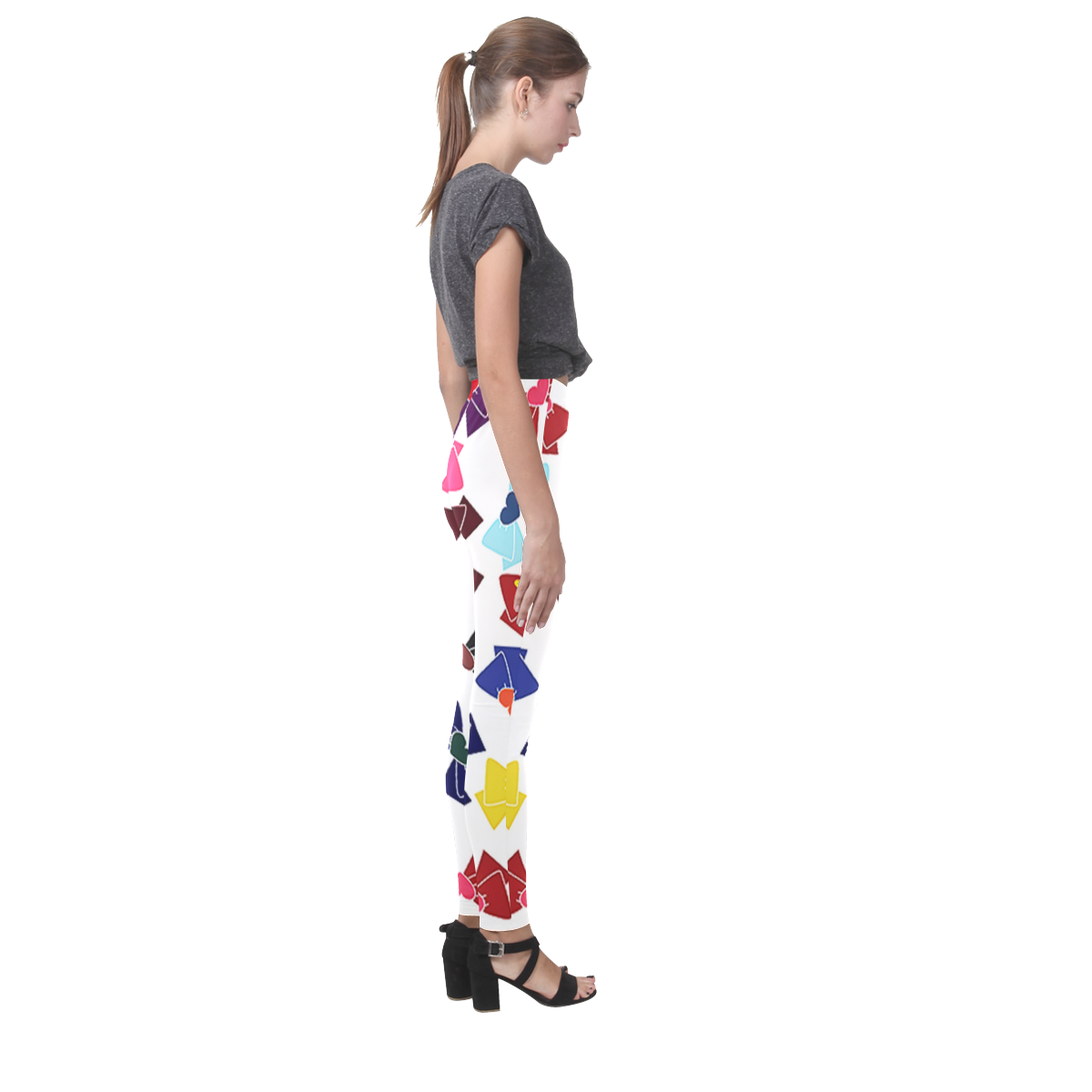 Sailor moon pattern Cassandra Women's Leggings (Model L01)