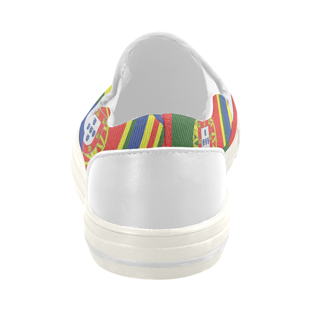 PORTUGAL  ABSTRACT Women's Slip-on Canvas Shoes (Model 019)
