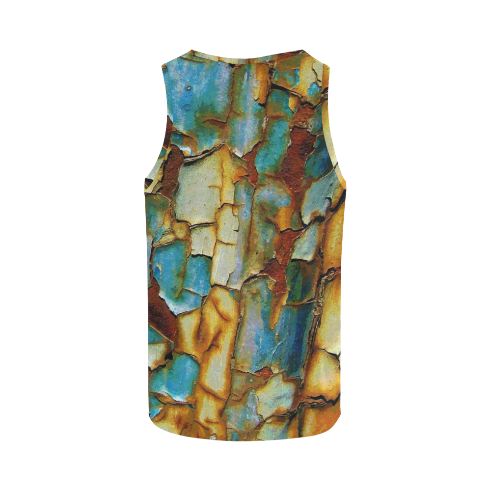 Rusty texture All Over Print Tank Top for Men (Model T43)