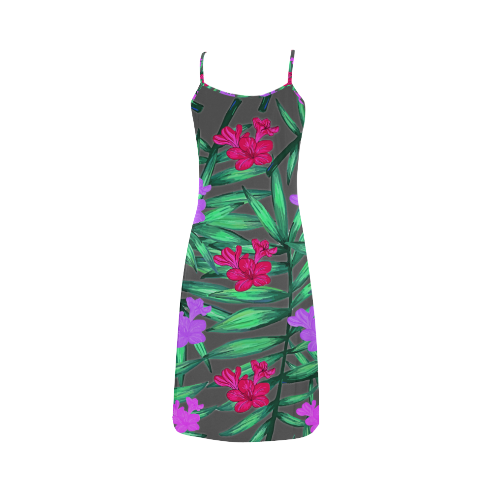 Tropic Flowers Alcestis Slip Dress (Model D05)