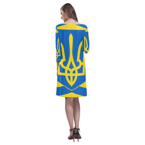 UKRAINE-2 Rhea Loose Round Neck Dress(Model D22)