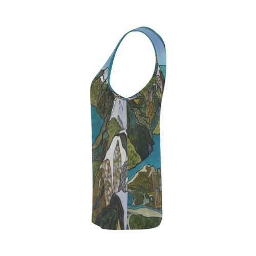 Milford Sound All Over Print Tank Top for Women (Model T43)