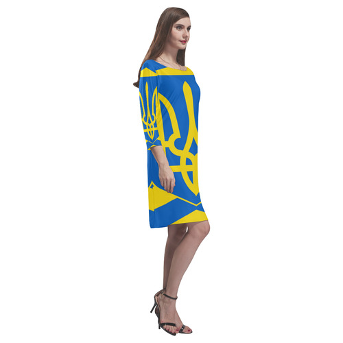 UKRAINE-2 Rhea Loose Round Neck Dress(Model D22)
