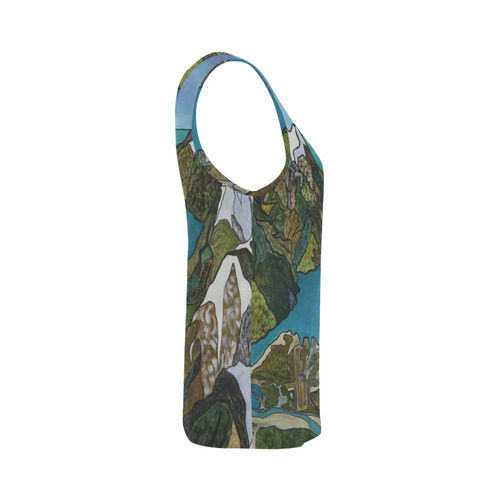 Milford Sound All Over Print Tank Top for Women (Model T43)