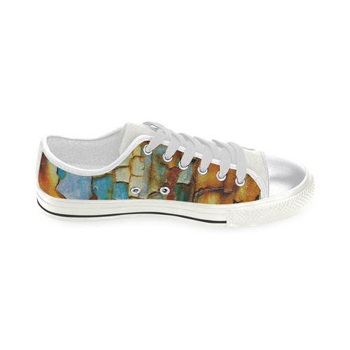 Rusty texture Women's Classic Canvas Shoes (Model 018)