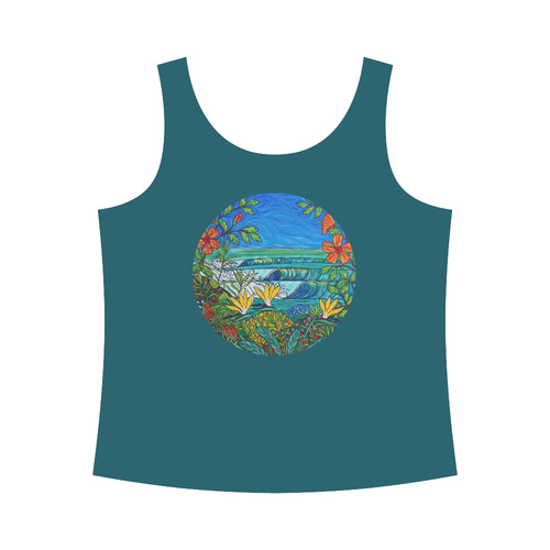 Summer's Peaking All Over Print Tank Top for Women (Model T43)