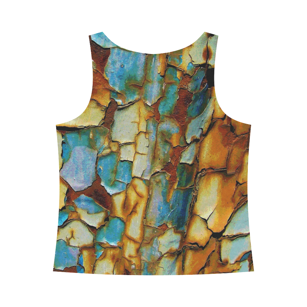 Rusty texture All Over Print Tank Top for Women (Model T43)