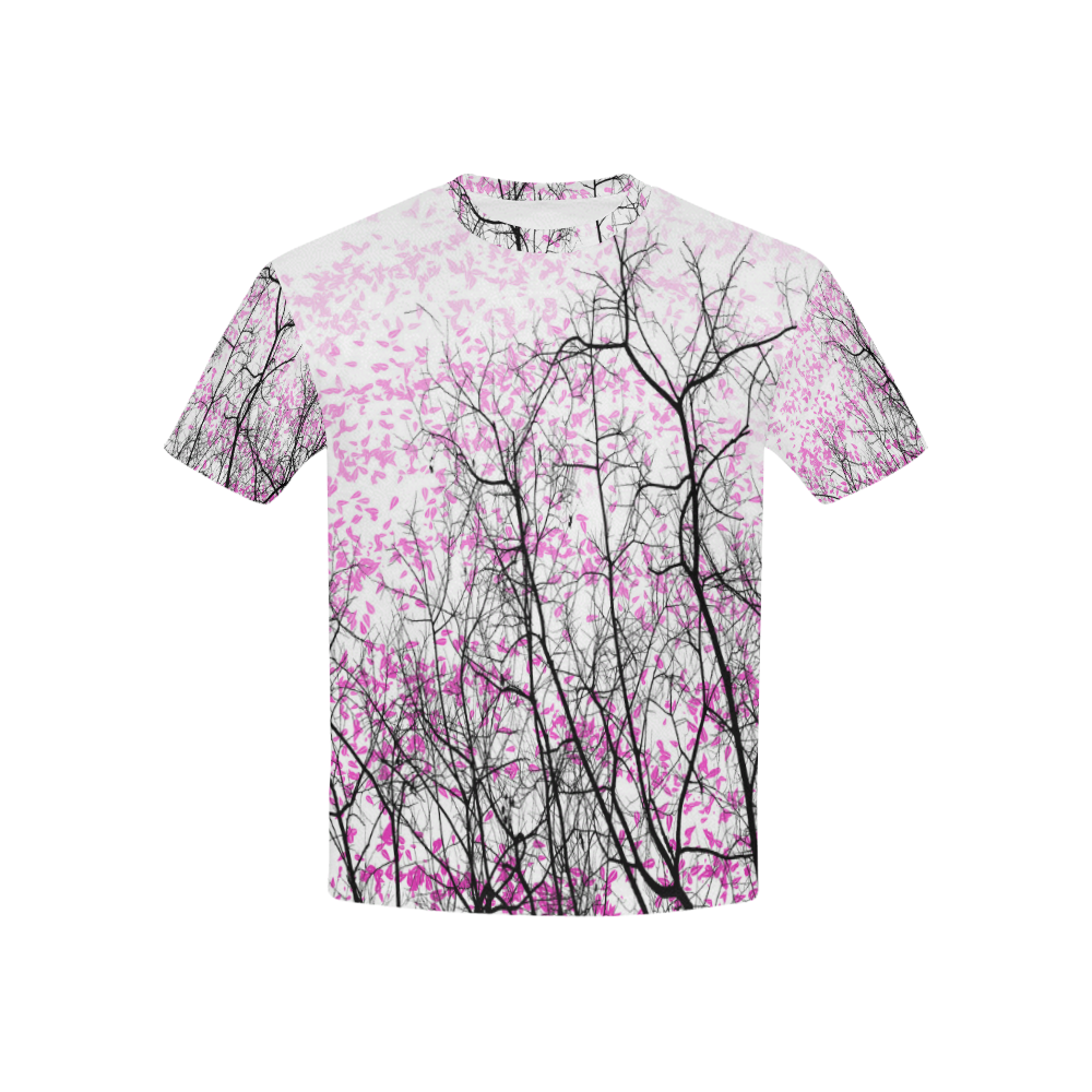 Cherry Blossom Kids' All Over Print T-shirt (USA Size) (Model T40)