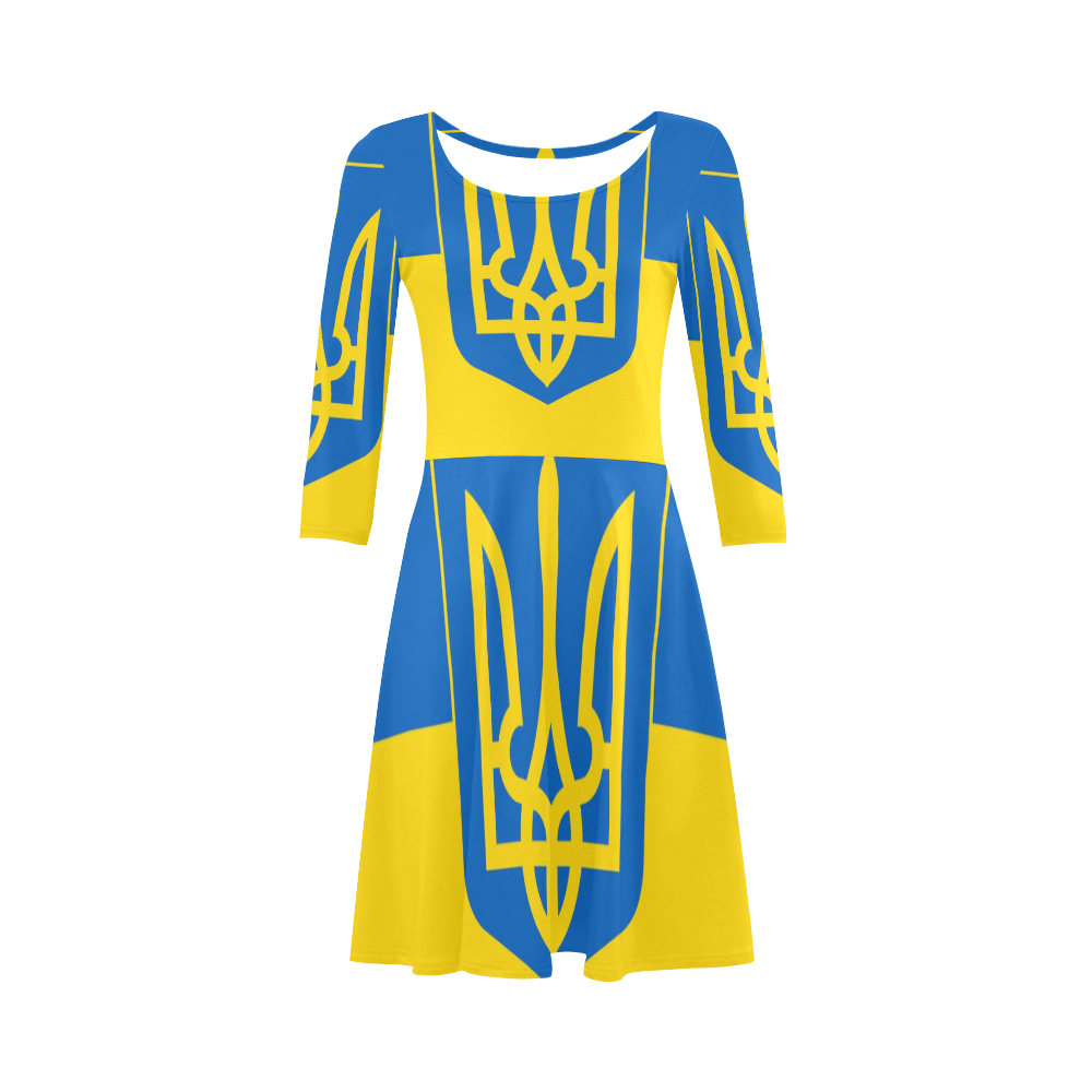 UKRAINE 3/4 Sleeve Sundress (D23)