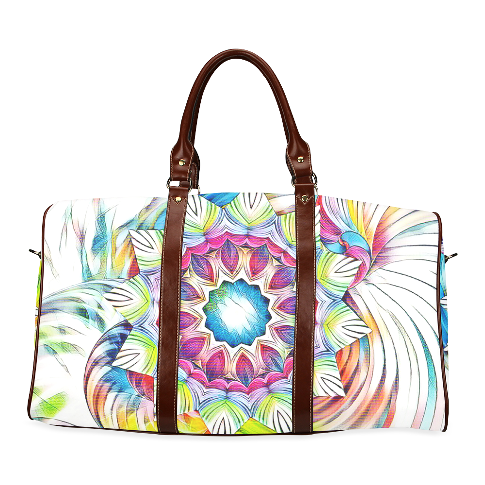 Sunshine Feeling Mandala Waterproof Travel Bag/Small (Model 1639)