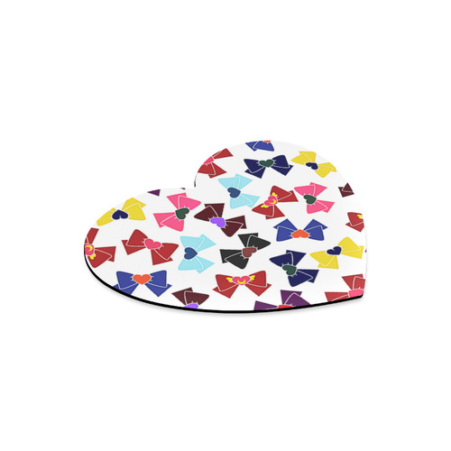 Sailor moon pattern Heart-shaped Mousepad