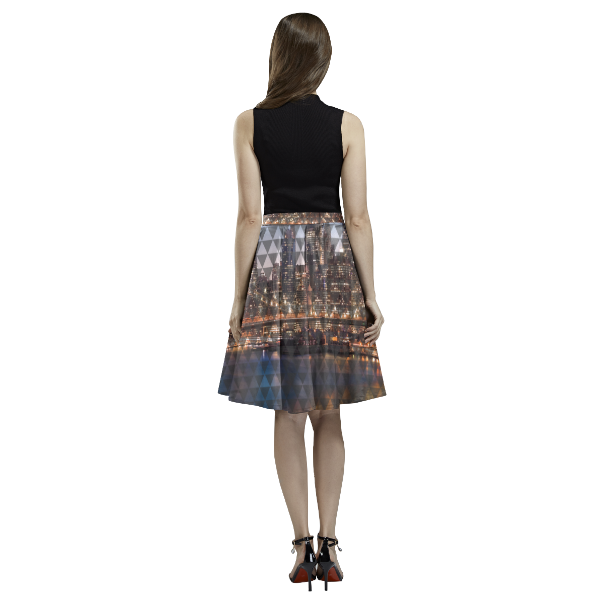 0-a11 Melete Pleated Midi Skirt (Model D15)