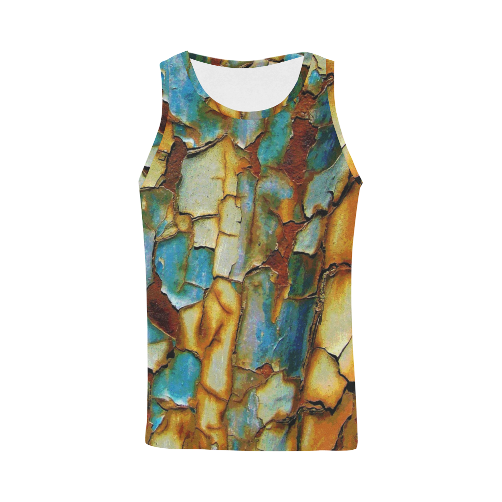 Rusty texture All Over Print Tank Top for Men (Model T43)