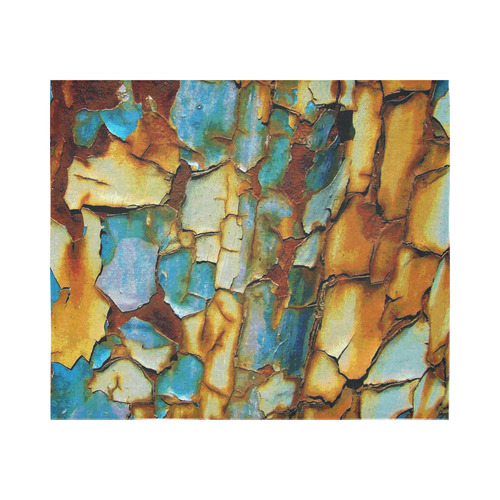 Rusty texture Cotton Linen Wall Tapestry 60"x 51"