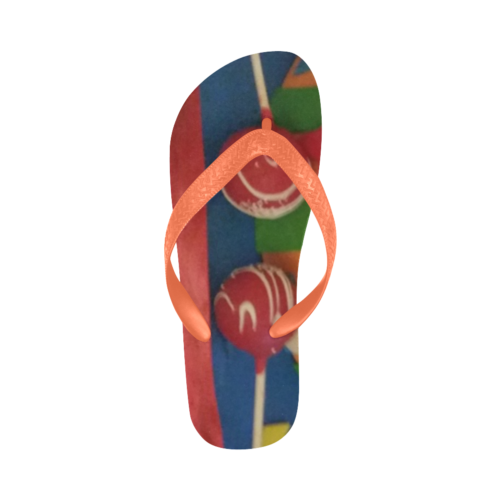 abstract Flip Flops for Men/Women (Model 040)