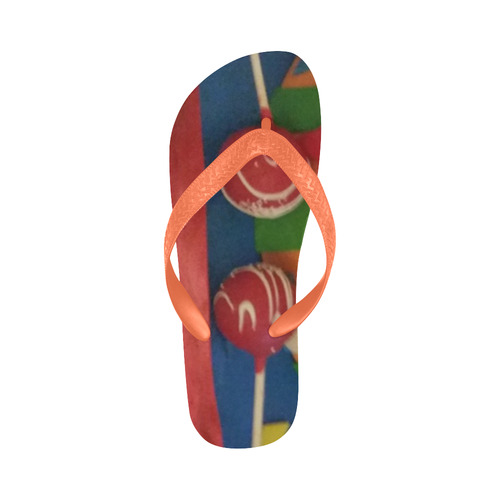 abstract Flip Flops for Men/Women (Model 040)