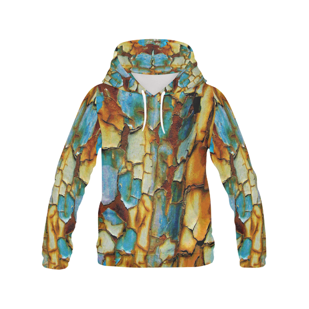 Rusty texture All Over Print Hoodie for Women (USA Size) (Model H13)