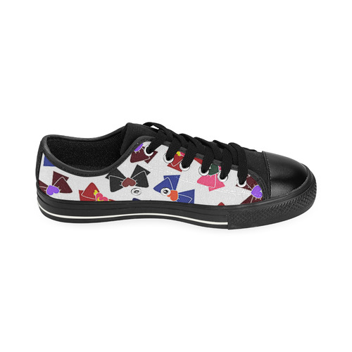 Sailor moon pattern Low Top Canvas Shoes for Kid (Model 018)