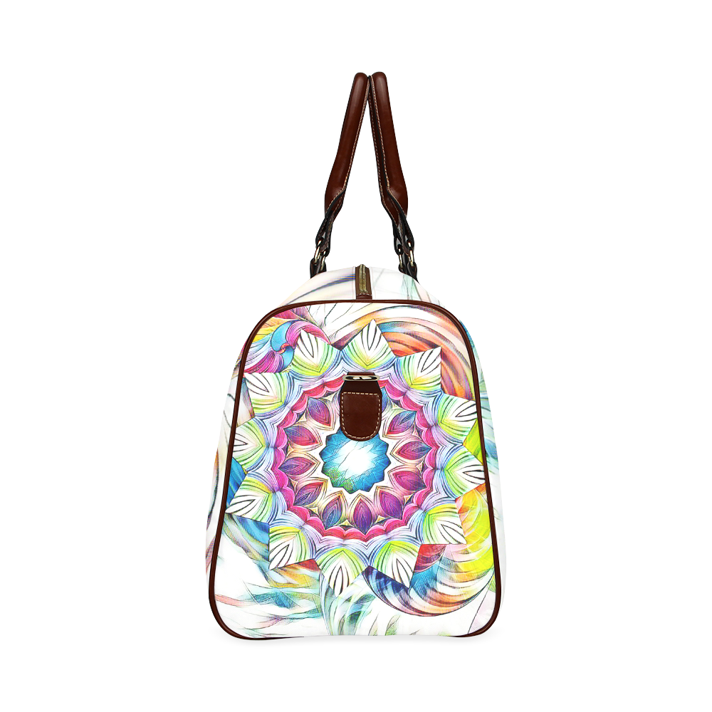 Sunshine Feeling Mandala Waterproof Travel Bag/Small (Model 1639)