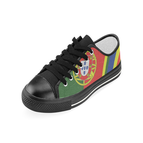 PORTUGAL  ABSTRACT Women's Classic Canvas Shoes (Model 018)