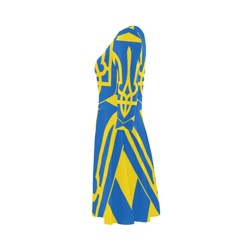 UKRAINE-2 3/4 Sleeve Sundress (D23)