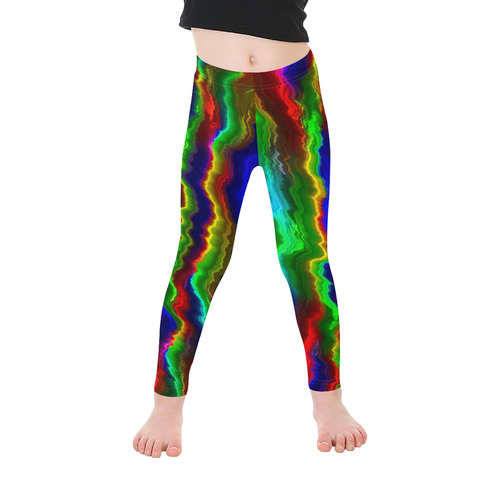 Hot abstract 8A Kid's Ankle Length Leggings (Model L06)