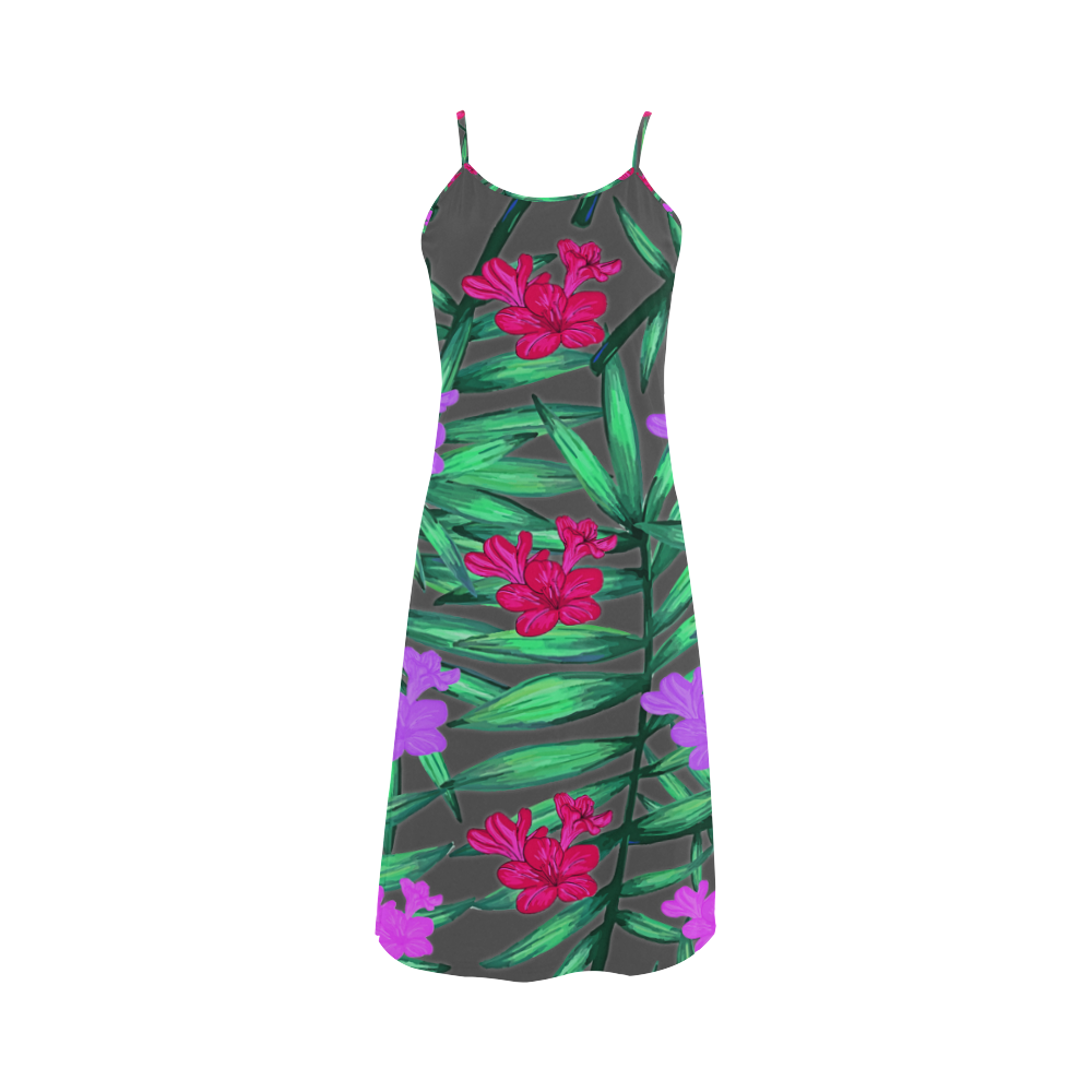 Tropic Flowers Alcestis Slip Dress (Model D05)