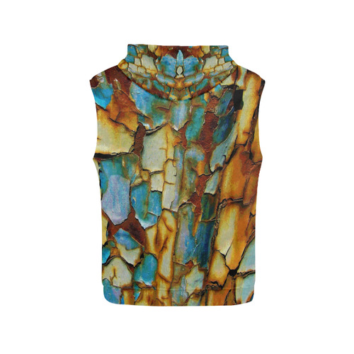 Rusty texture All Over Print Sleeveless Hoodie for Men (Model H15)