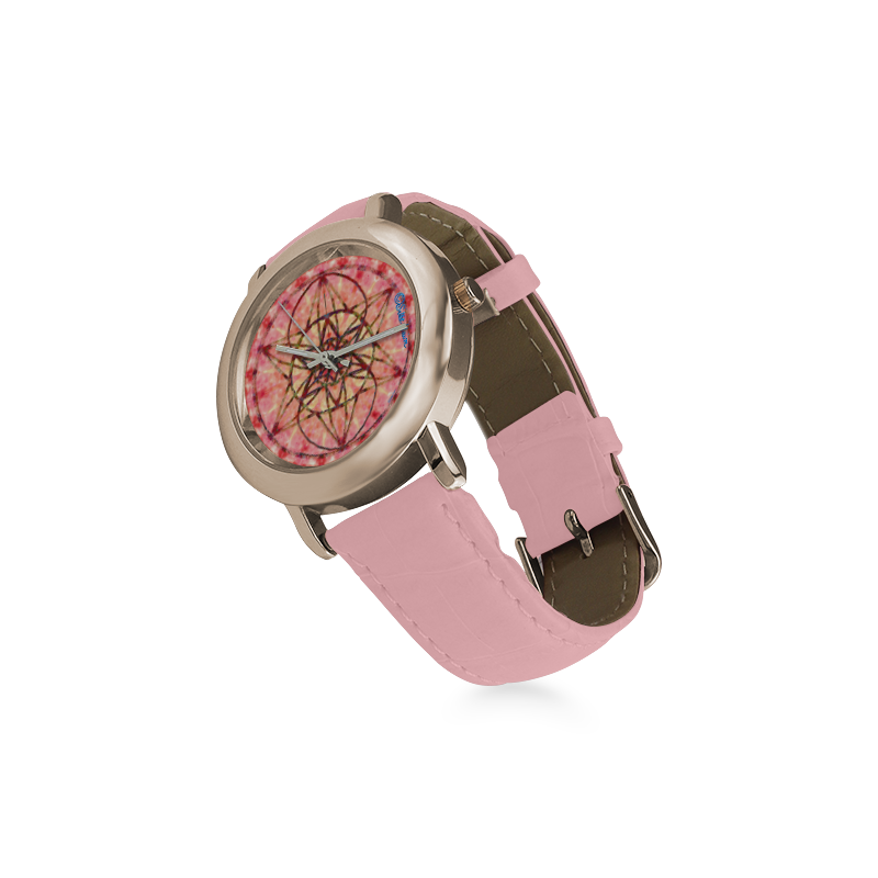 protection- vitality and awakening by Sitre haim Women's Rose Gold Leather Strap Watch(Model 201)
