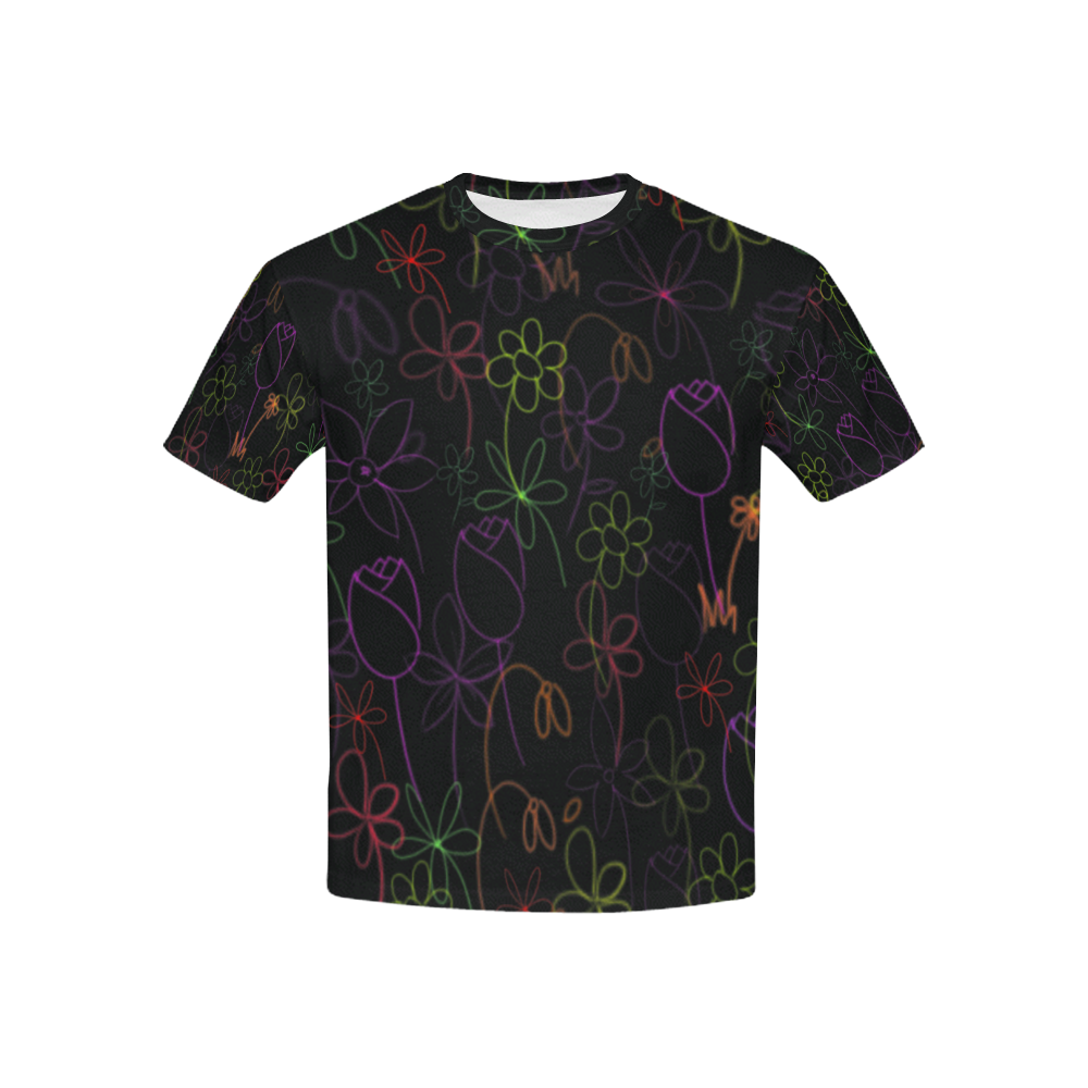 Flower Girl Kids' All Over Print T-shirt (USA Size) (Model T40)