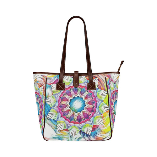 Sunshine Feeling Mandala Classic Tote Bag (Model 1644)