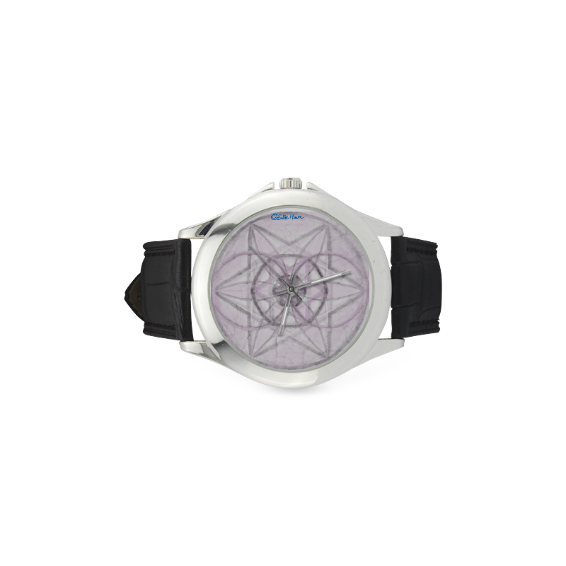 Protection- transcendental love by Sitre haim Women's Classic Leather Strap Watch(Model 203)