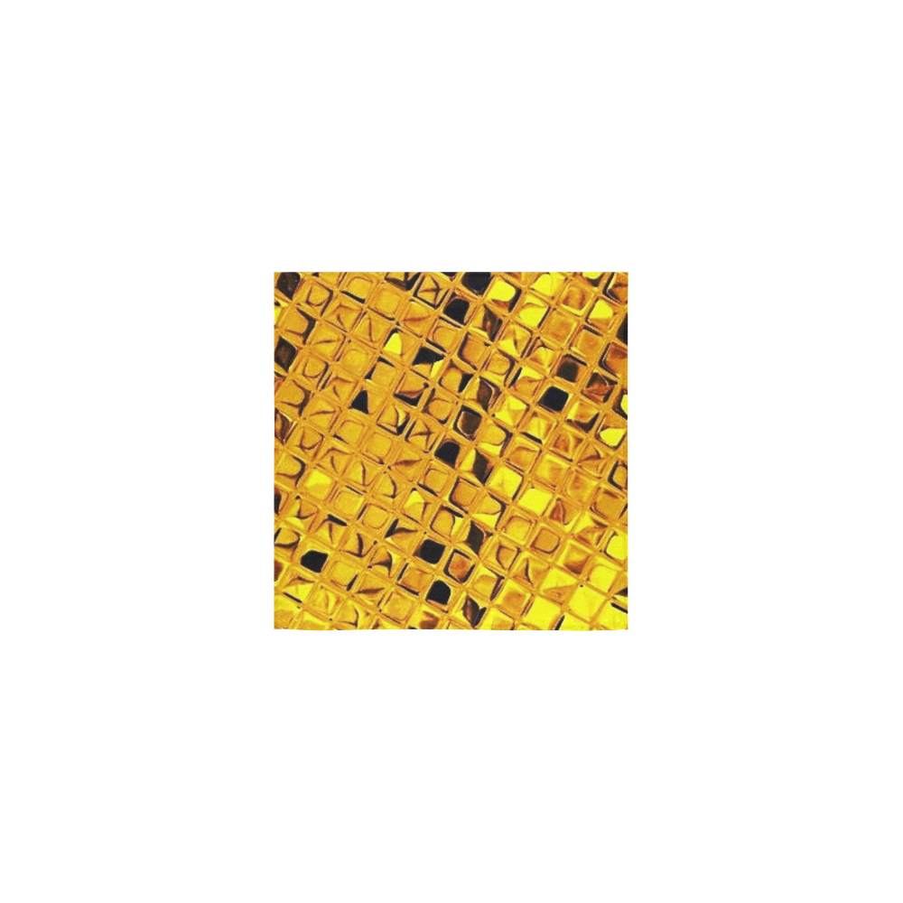 Metallic Yellow Square Towel 13“x13”