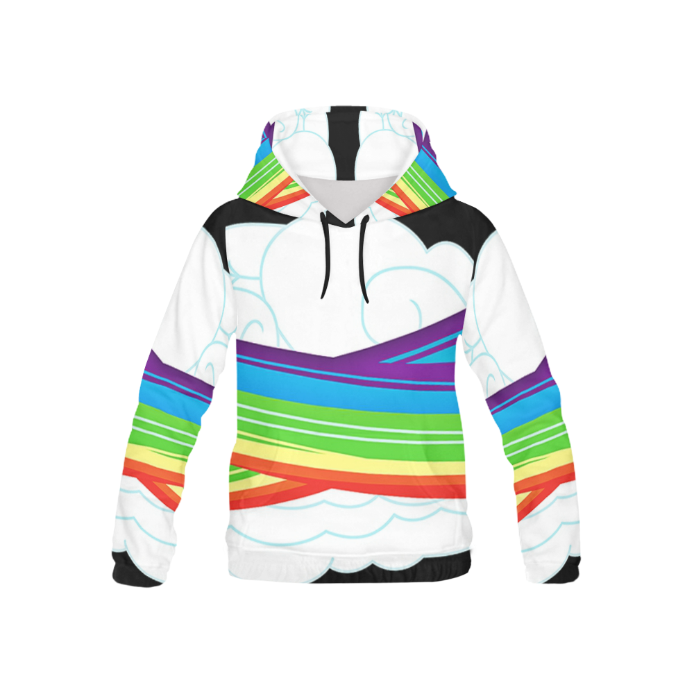 flying with rainbow dash All Over Print Hoodie for Kid (USA Size) (Model H13)