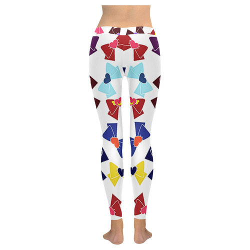 Sailor moon pattern Women's Low Rise Leggings (Invisible Stitch) (Model L05)