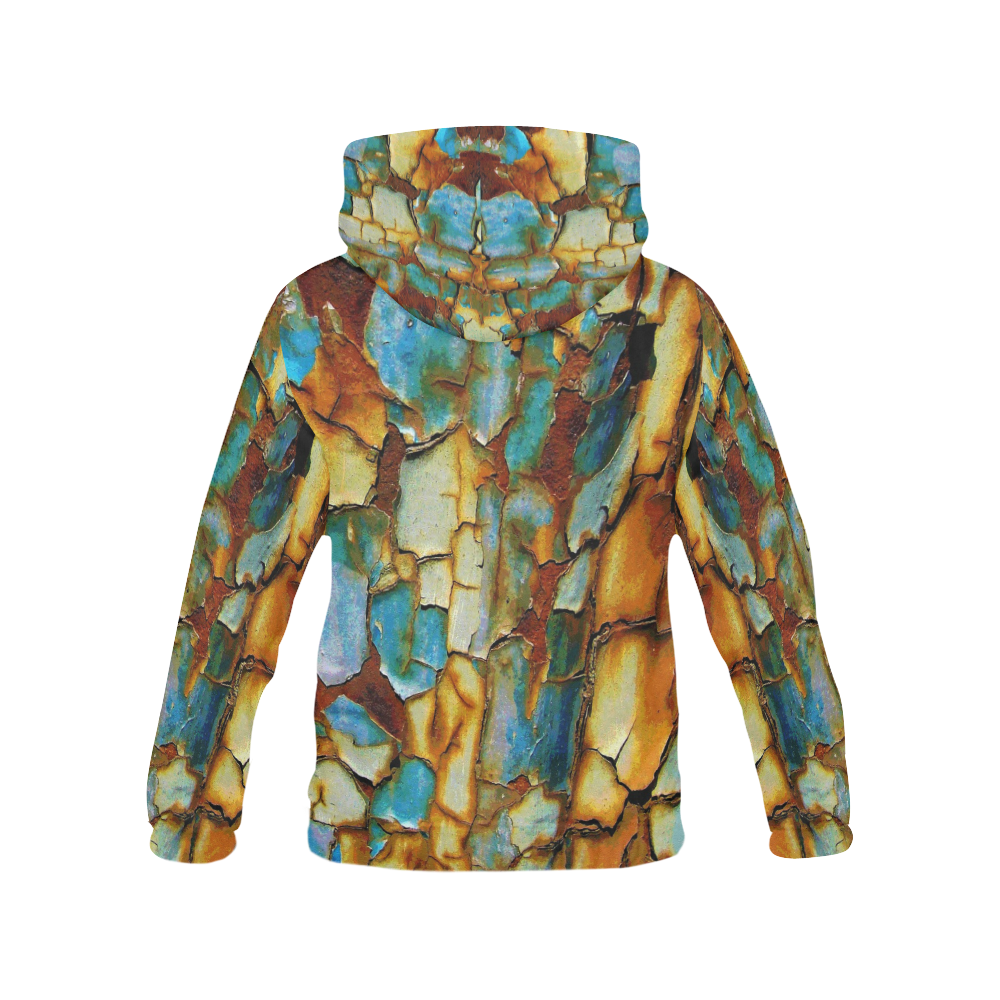 Rusty texture All Over Print Hoodie for Women (USA Size) (Model H13)